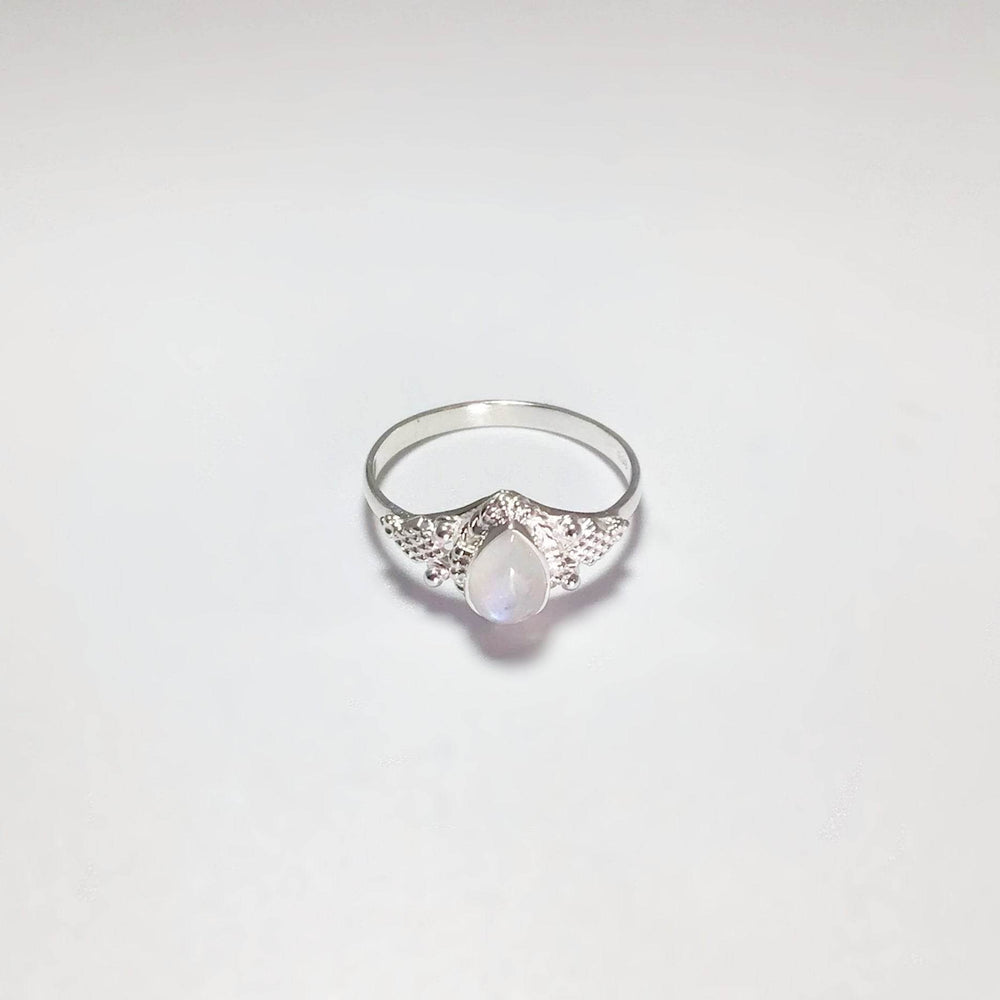 Rainbow Moonstone Ring - Rocks and Gems Canada