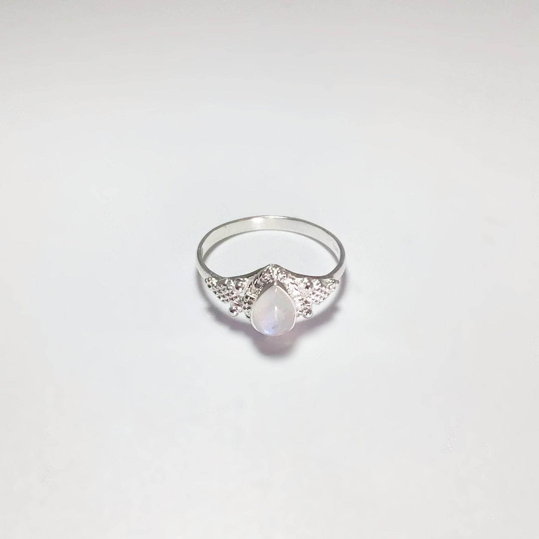 Rainbow Moonstone Ring - Rocks and Gems Canada