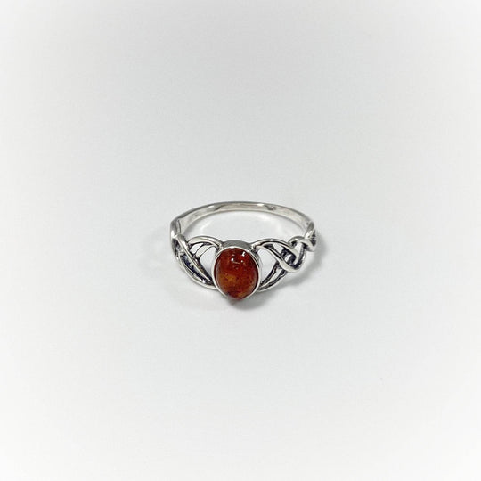 Cognac Amber Ring - Rocks and Gems Canada