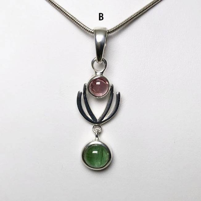 Mixed Tourmaline Pendant - Rocks and Gems Canada
