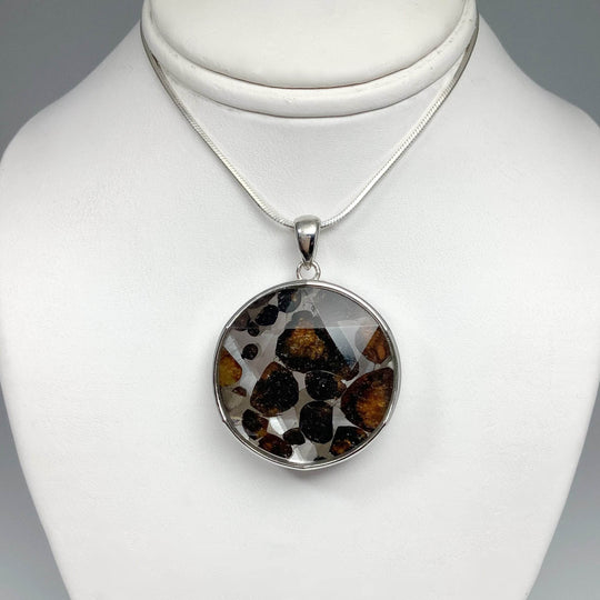 Sericho Meteorite Faceted Pendant - Rocks and Gems Canada
