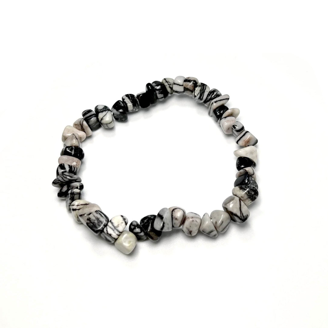 Web Jasper Chip Beaded Bracelet - Rocks and Gems Canada