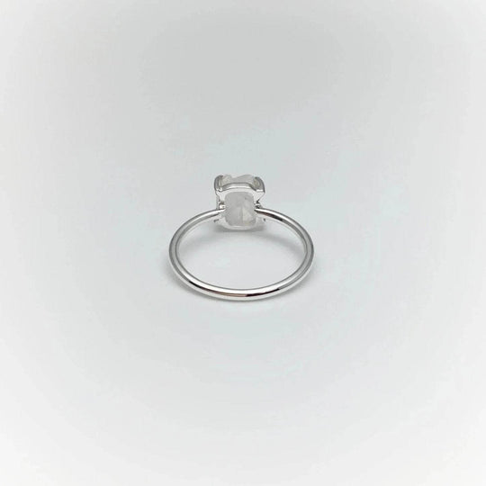 Raw Rainbow Moonstone Ring - Rocks and Gems Canada