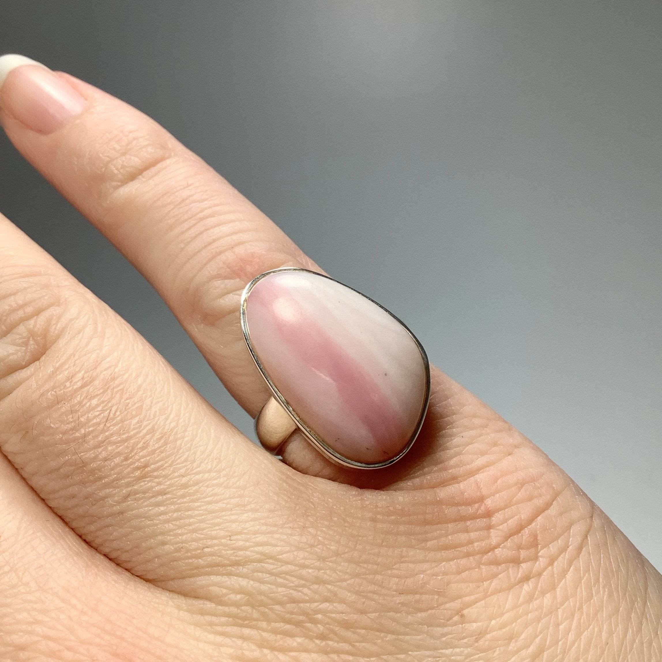 Pink Peruvian Opal Ring - Rocks and Gems Canada