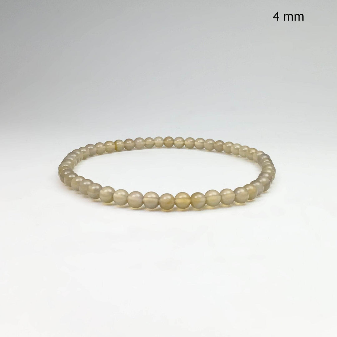 Natural Agate Beaded Bracelet - Rocks and Gems Canada