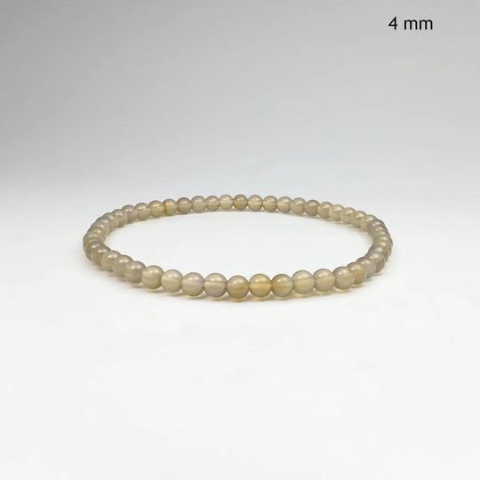 Natural Agate Beaded Bracelet - Rocks and Gems Canada