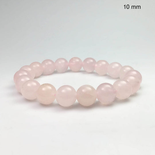 Rose Quartz Beaded Bracelet - Rocks and Gems Canada