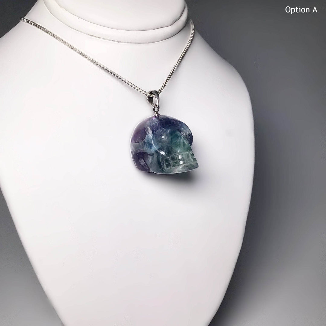 Fluorite Skull Pendant - Rocks and Gems Canada