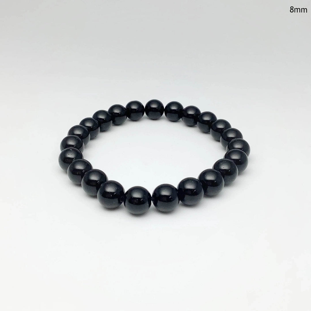 Black Obsidian Beaded Bracelet - Rocks and Gems Canada