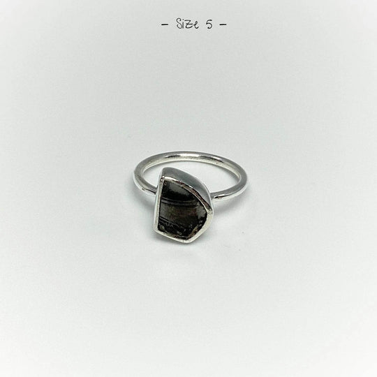 Raw Elite Shungite Ring - Rocks and Gems Canada