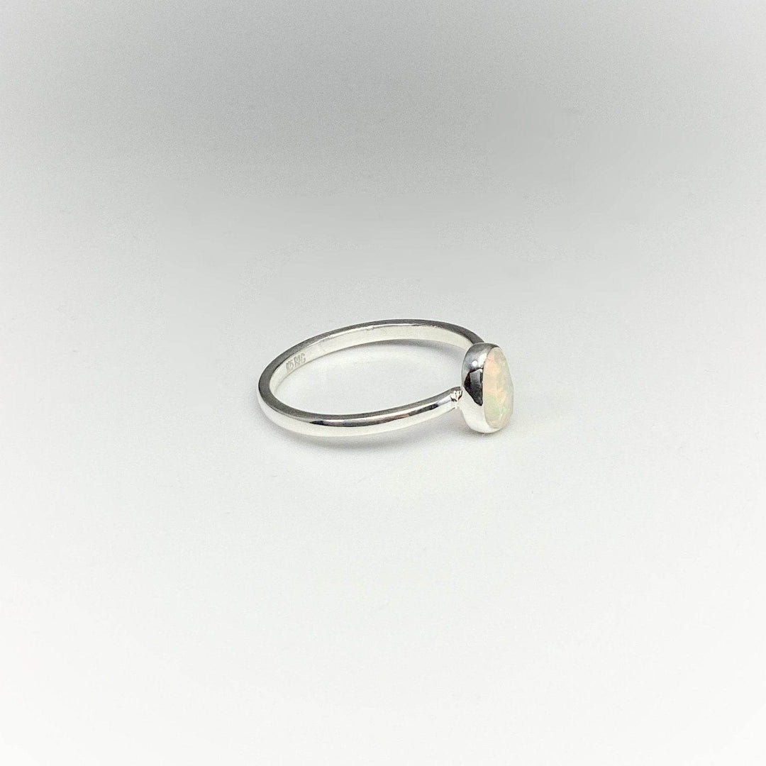 Faceted Ethiopian Fire Opal Ring - Rocks and Gems Canada