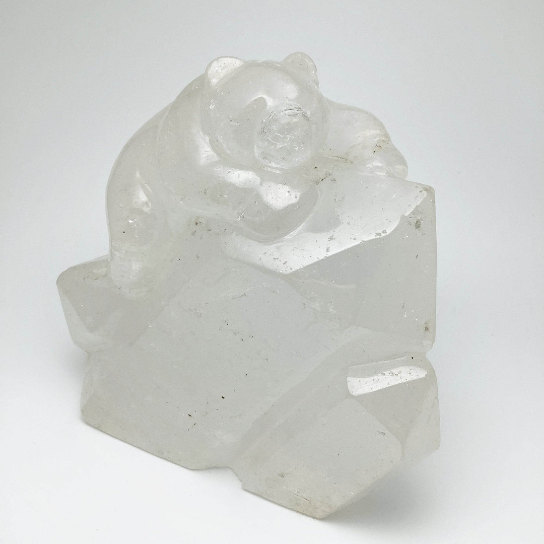 Quartz Bear Carving - Rocks and Gems Canada