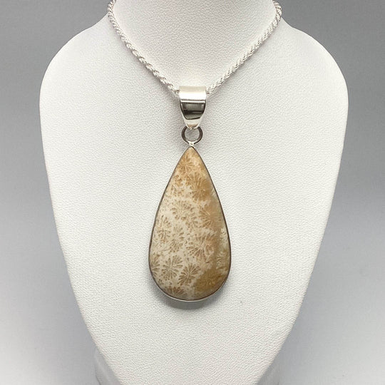 Fossilized Coral Pendant - Rocks and Gems Canada