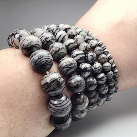 Web Jasper Beaded Bracelet - Rocks and Gems Canada