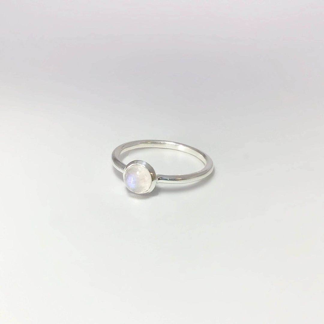 Rainbow Moonstone Ring - Rocks and Gems Canada