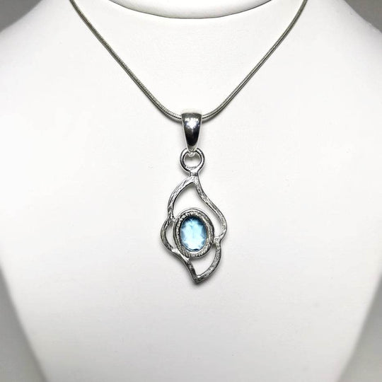 Blue Topaz Pendant - Rocks and Gems Canada
