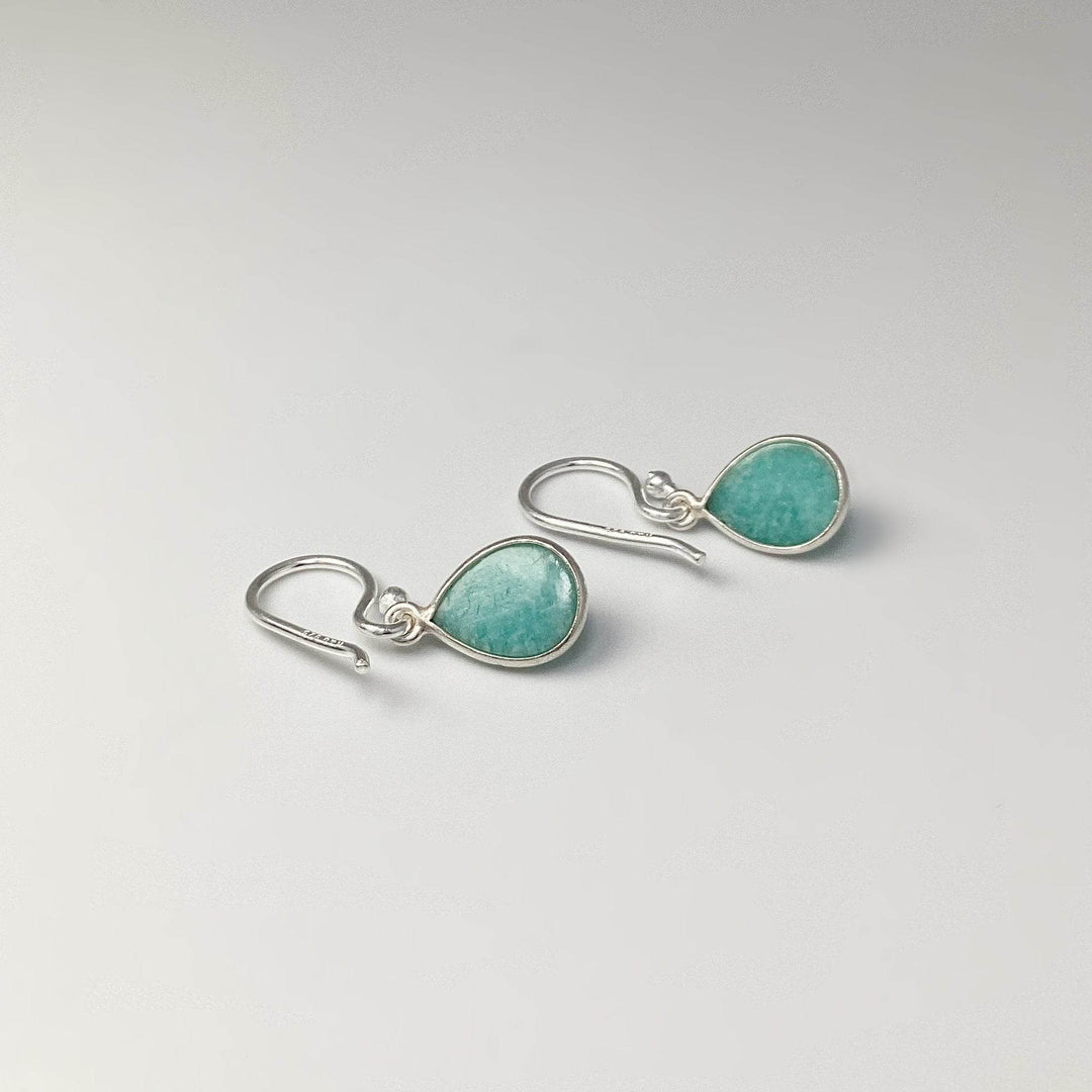 Amazonite Dangle Earrings - Rocks and Gems Canada