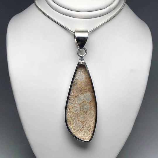 Fossilized Coral Pendant - Rocks and Gems Canada