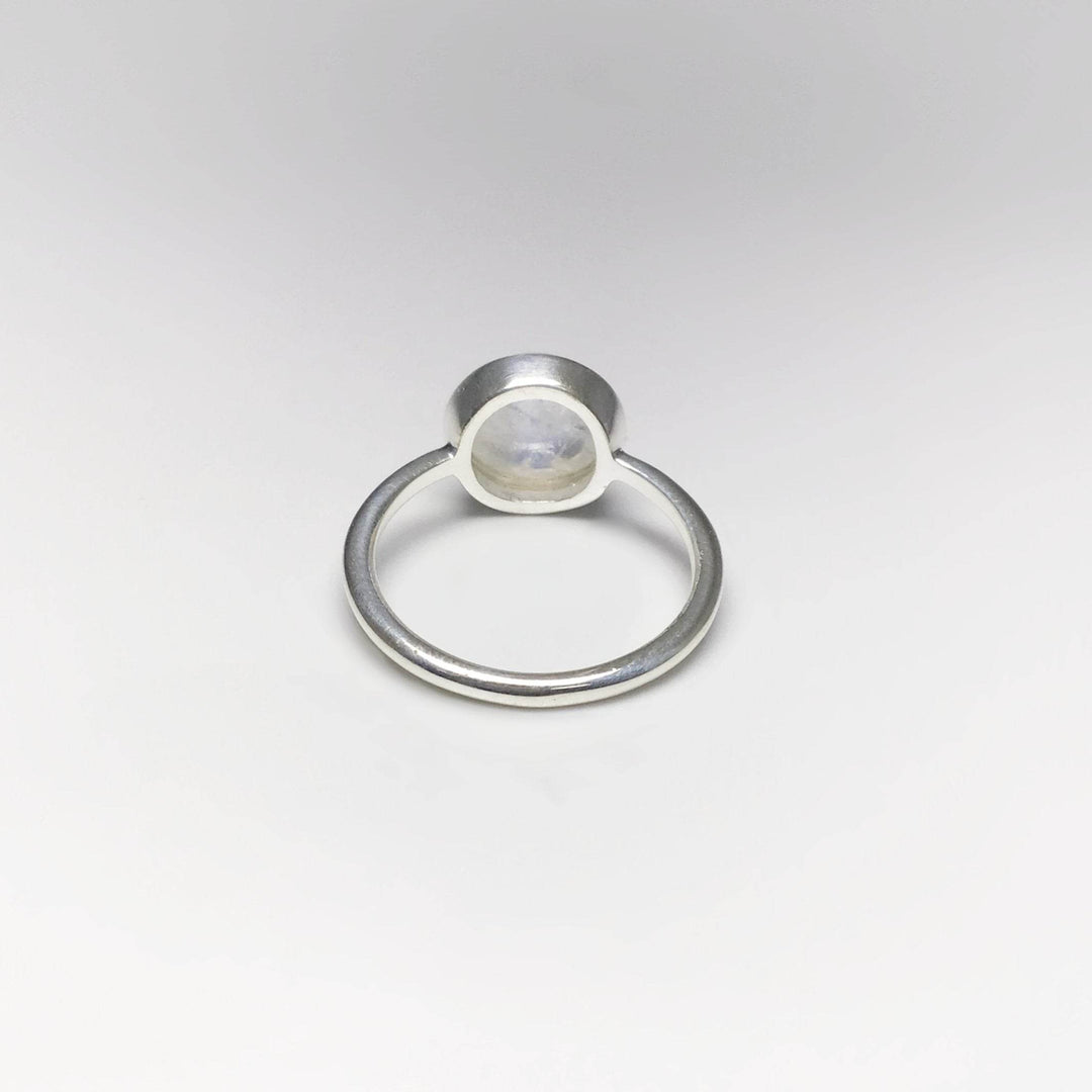 Rainbow Moonstone Ring - Rocks and Gems Canada