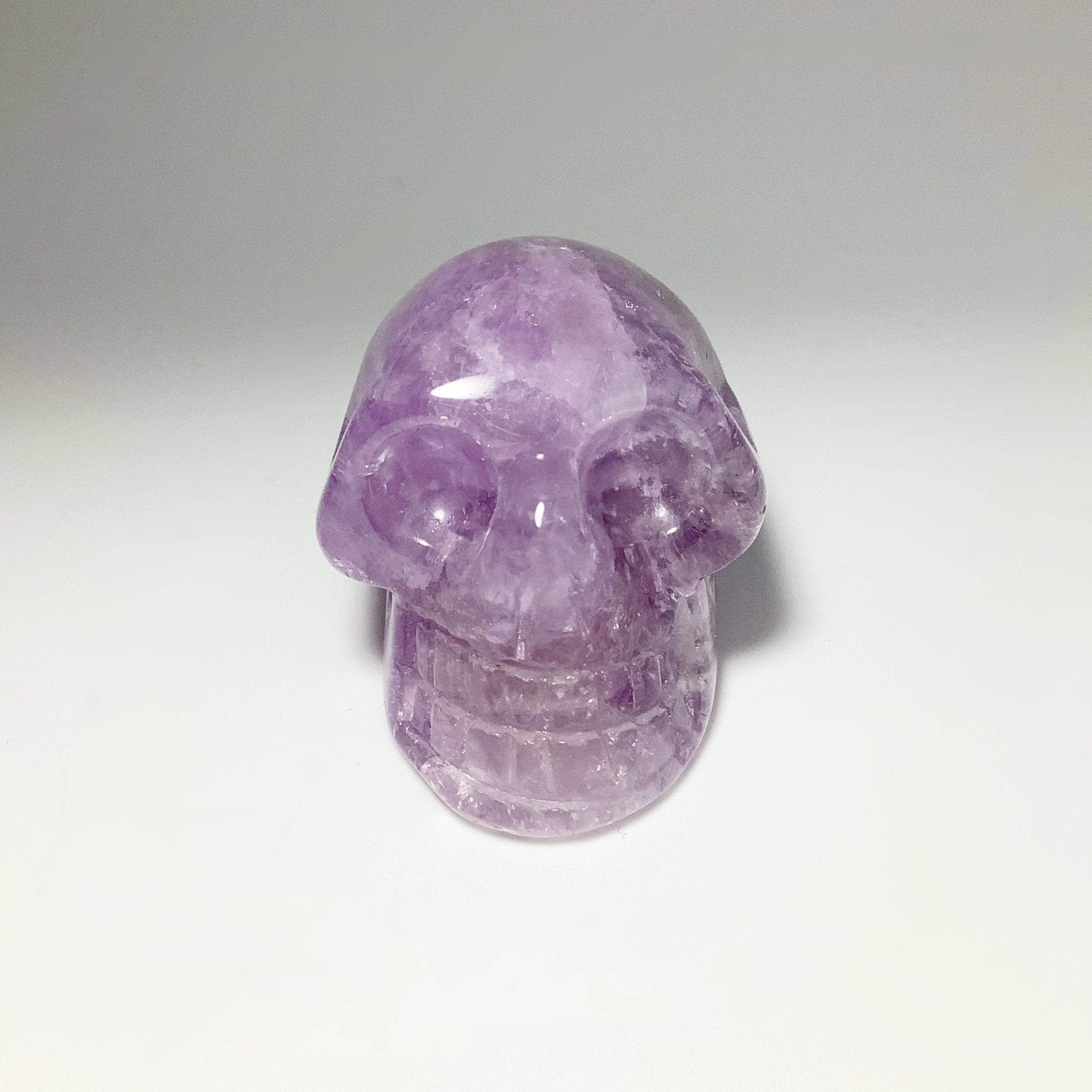 Carved Amethyst Crystal Skull - Rocks and Gems Canada