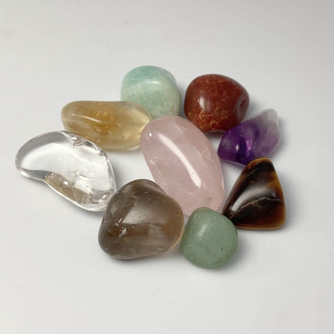 Mini Chakra Tumbles Pouch - Rocks and Gems Canada