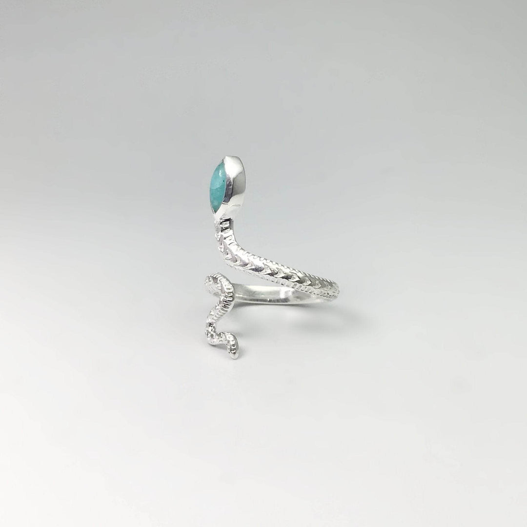 Amazonite Snake Ring - Rocks and Gems Canada