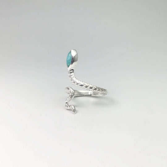 Amazonite Snake Ring - Rocks and Gems Canada