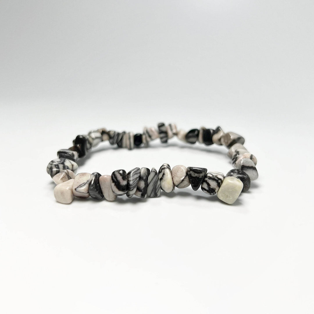 Web Jasper Chip Beaded Bracelet - Rocks and Gems Canada