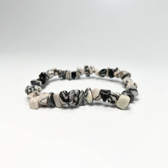 Web Jasper Chip Beaded Bracelet - Rocks and Gems Canada
