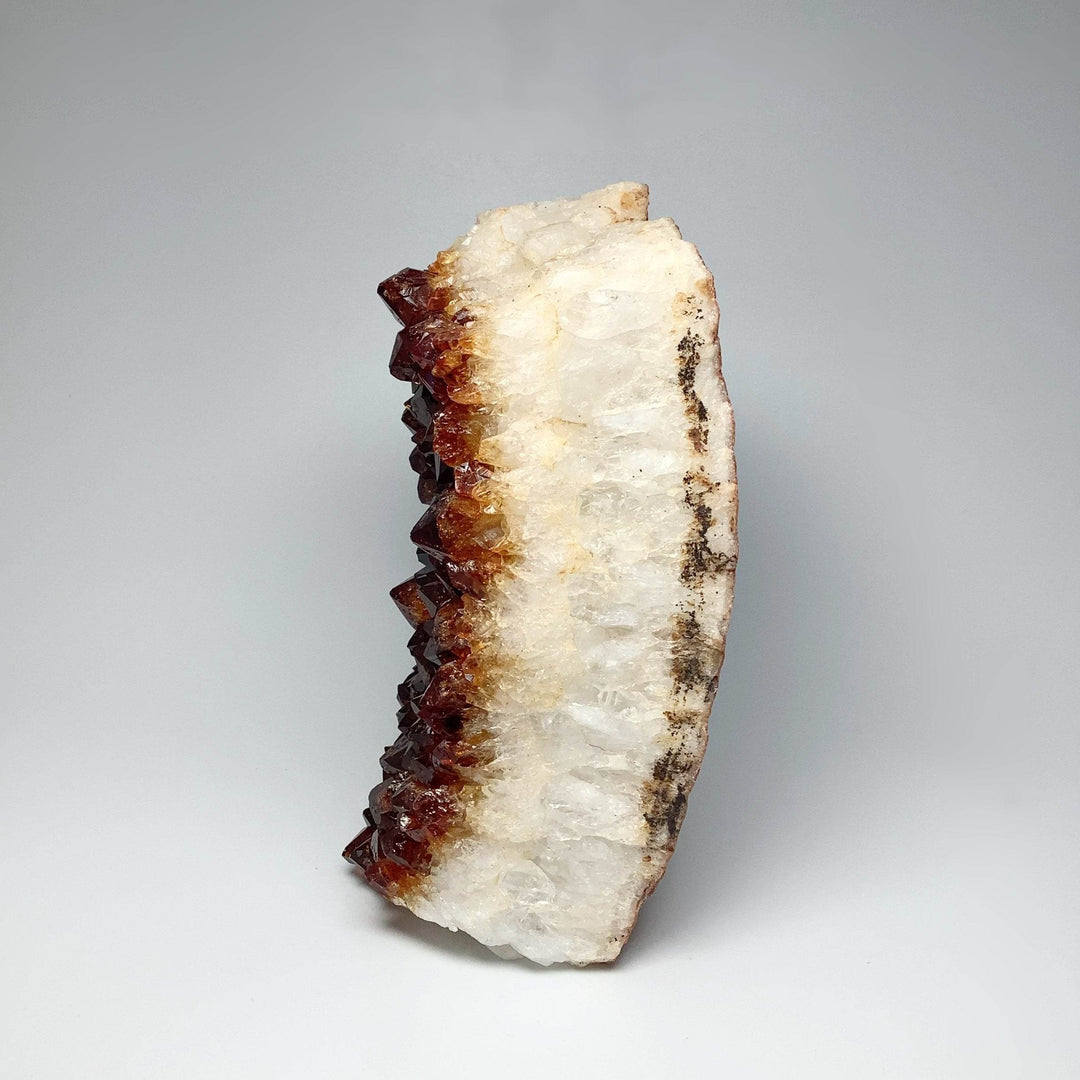 Dark Citrine Druze Cluster Stand Up - Rocks and Gems Canada