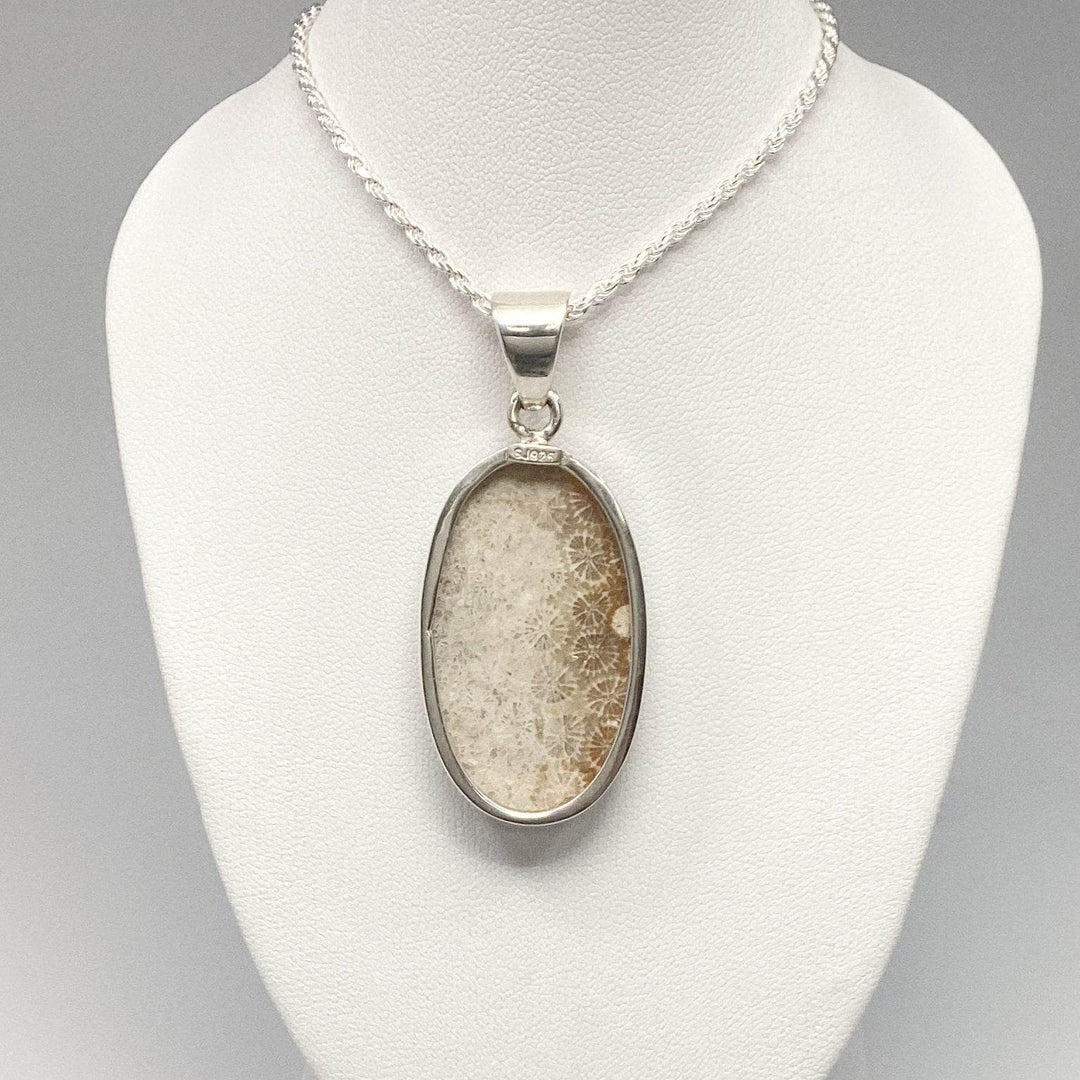 Fossilized Coral Pendant - Rocks and Gems Canada