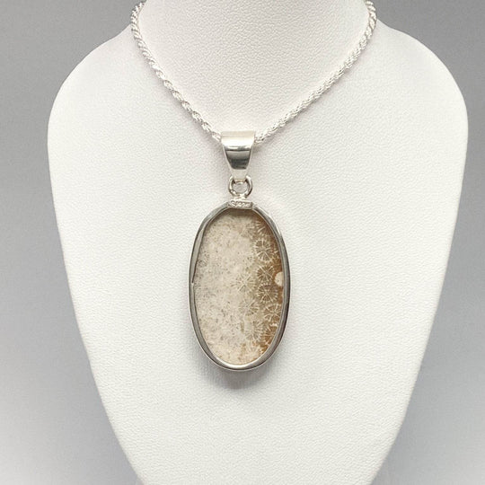 Fossilized Coral Pendant - Rocks and Gems Canada