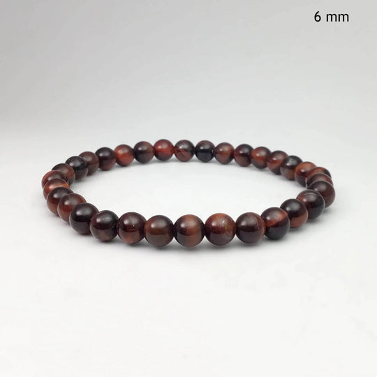 Red Tiger Eye Beaded Bracelet - Rocks and Gems Canada