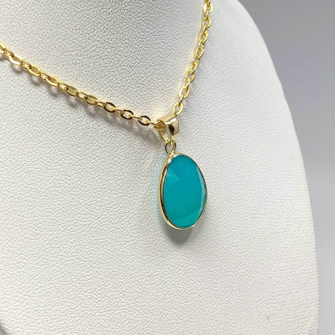 Paraiba Blue Onyx Pendant - Rocks and Gems Canada