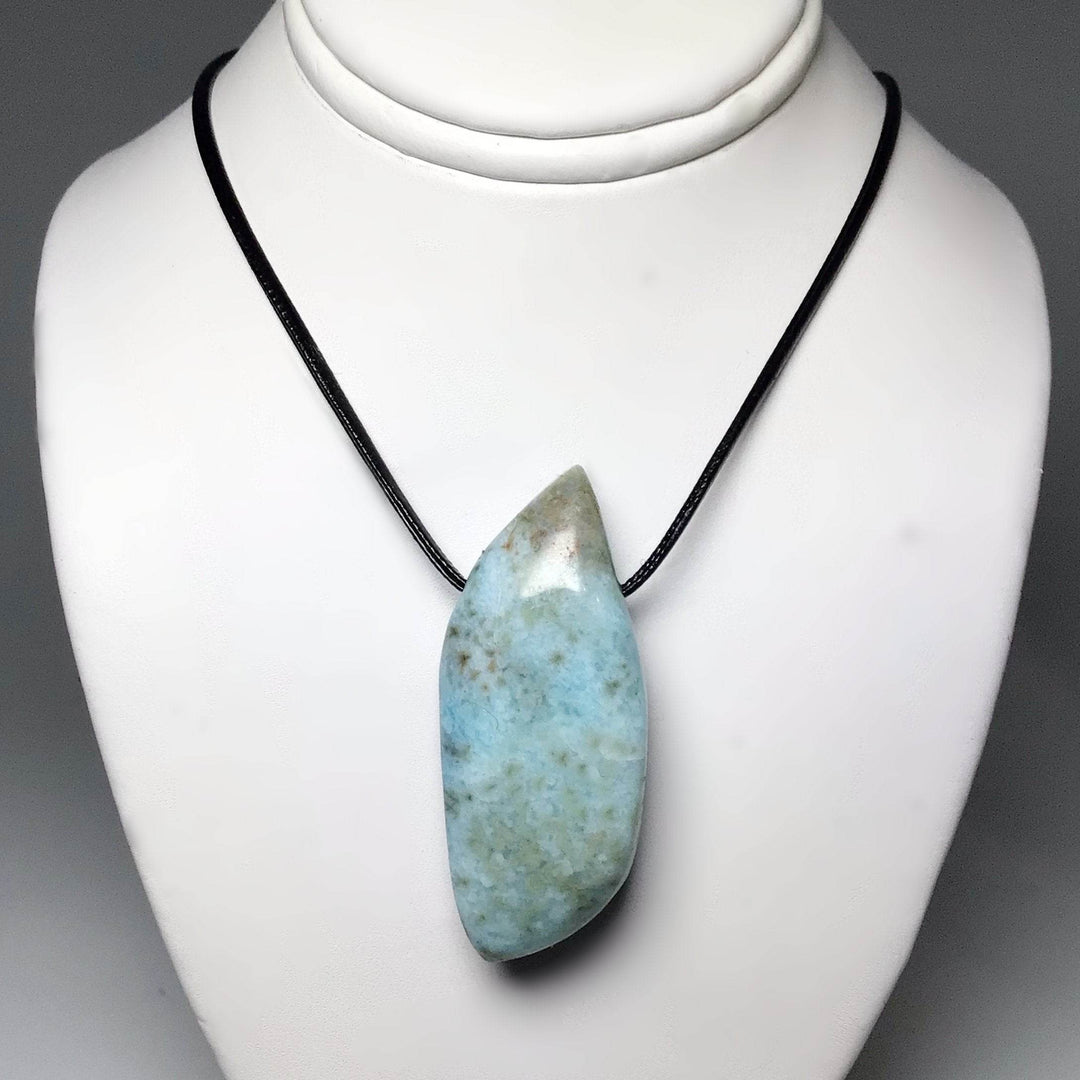 Larimar Drilled Pendant - Rocks and Gems Canada