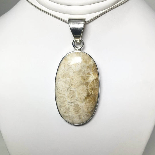 Fossilized Coral Pendant - Rocks and Gems Canada