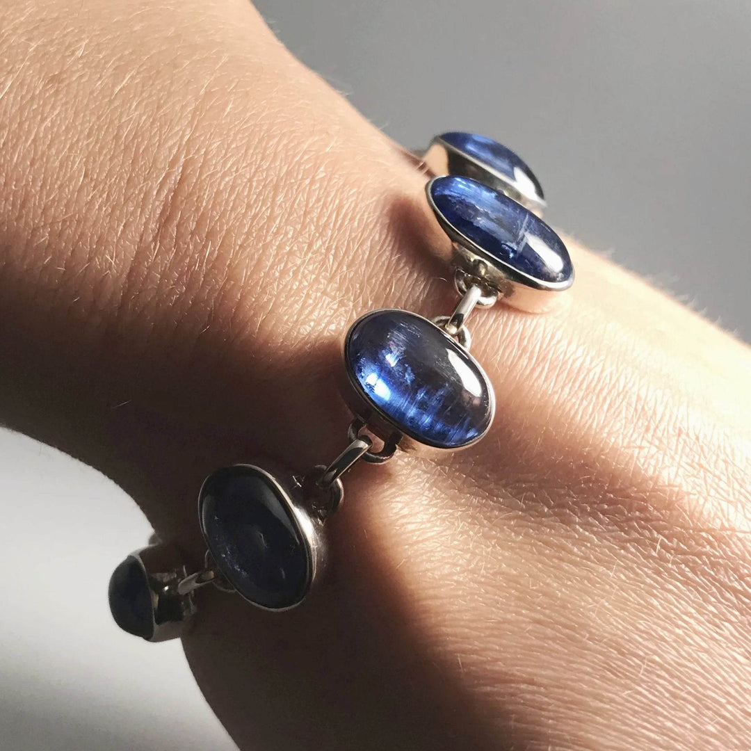 Kyanite Sterling Silver Bracelet - Rocks and Gems Canada