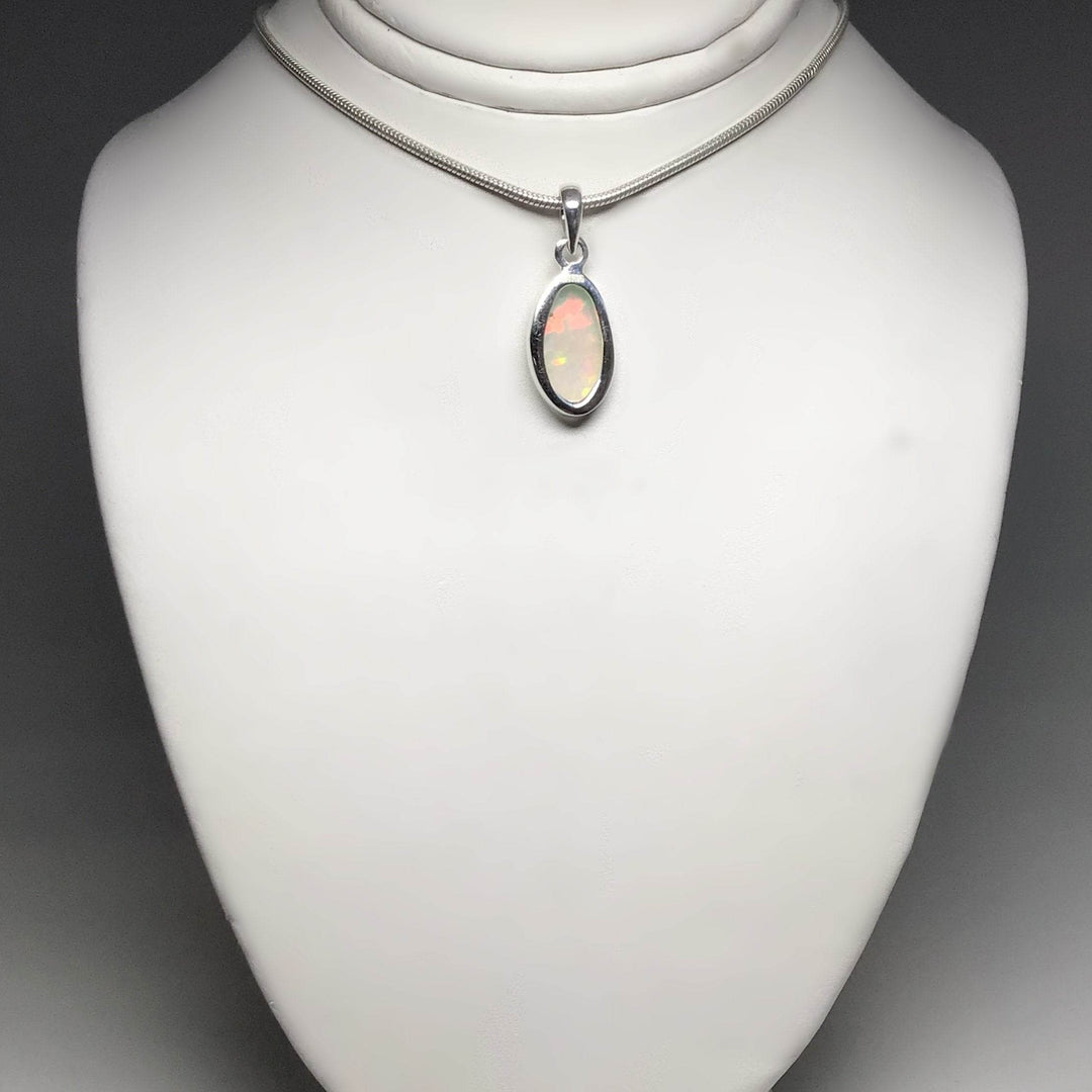 Ethiopian Fire Opal Pendant - Rocks and Gems Canada