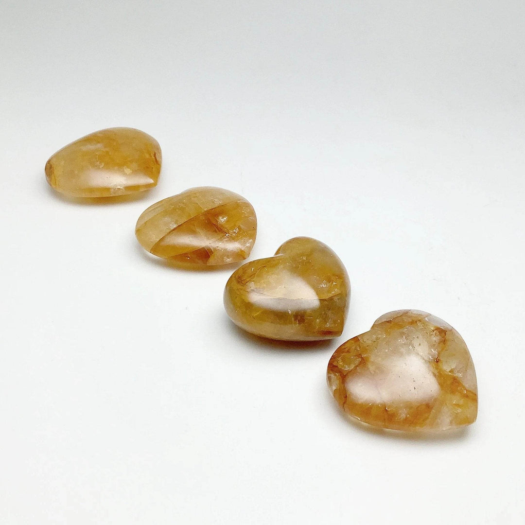 Golden Healing Quartz Heart - Rocks and Gems Canada
