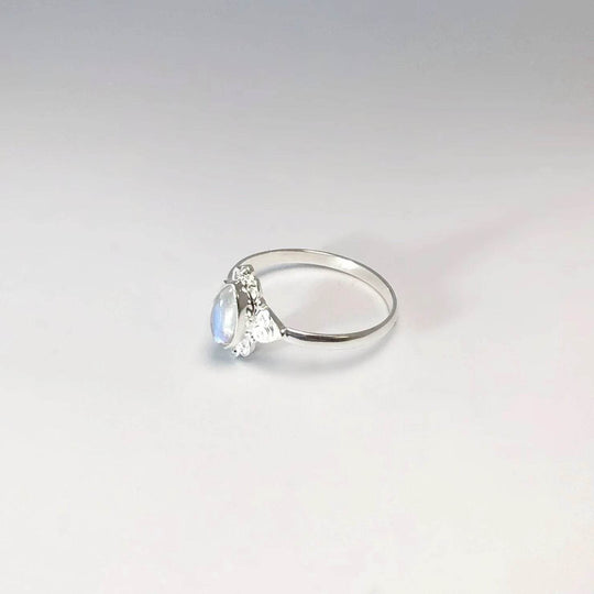 Rainbow Moonstone Ring - Rocks and Gems Canada