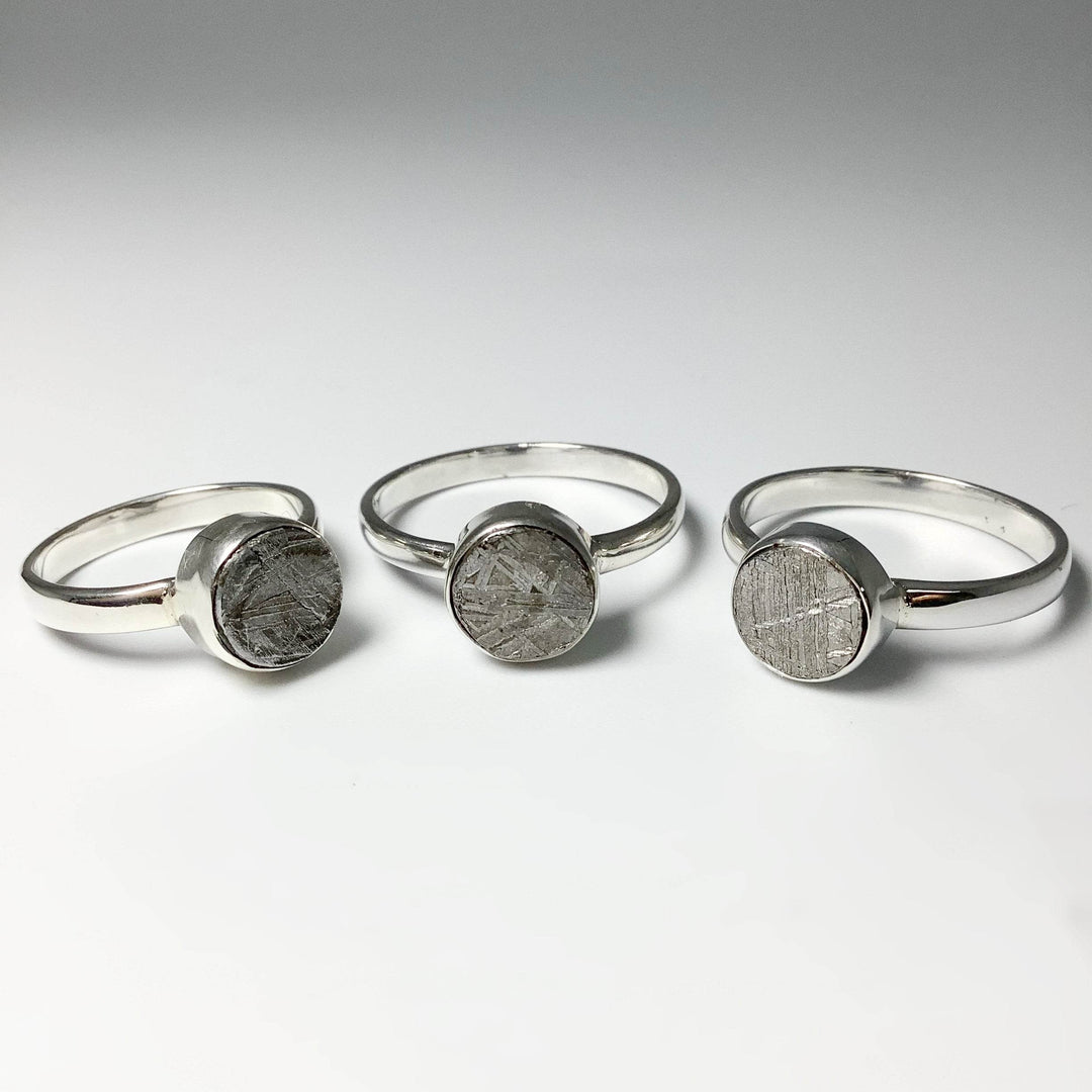 Muonionalusta Meteorite Ring - Rocks and Gems Canada