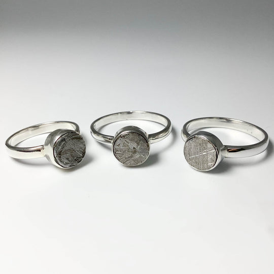 Muonionalusta Meteorite Ring - Rocks and Gems Canada