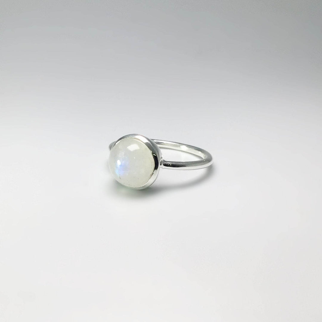 Rainbow Moonstone Ring - Rocks and Gems Canada