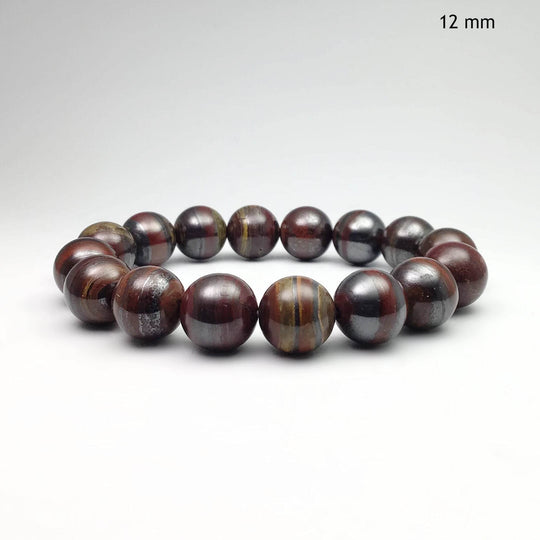 Red Gold Tiger Iron Beaded Bracelet - Rocks and Gems Canada