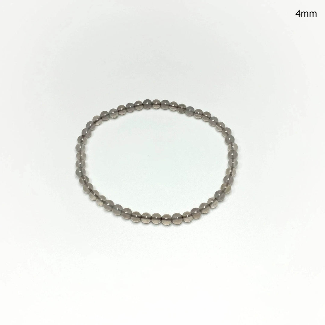 Grey Agate Beaded Bracelet - Rocks and Gems Canada