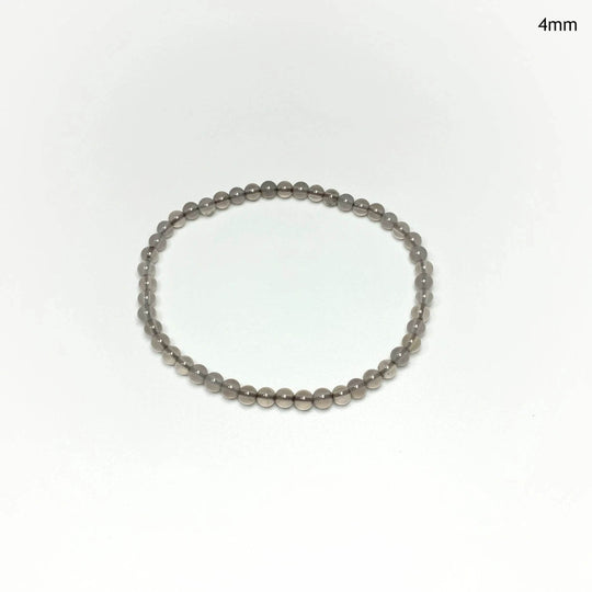 Grey Agate Beaded Bracelet - Rocks and Gems Canada