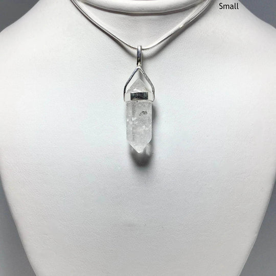 Quartz with Inclusions Double Terminated Point Pendant - Rocks and Gems Canada
