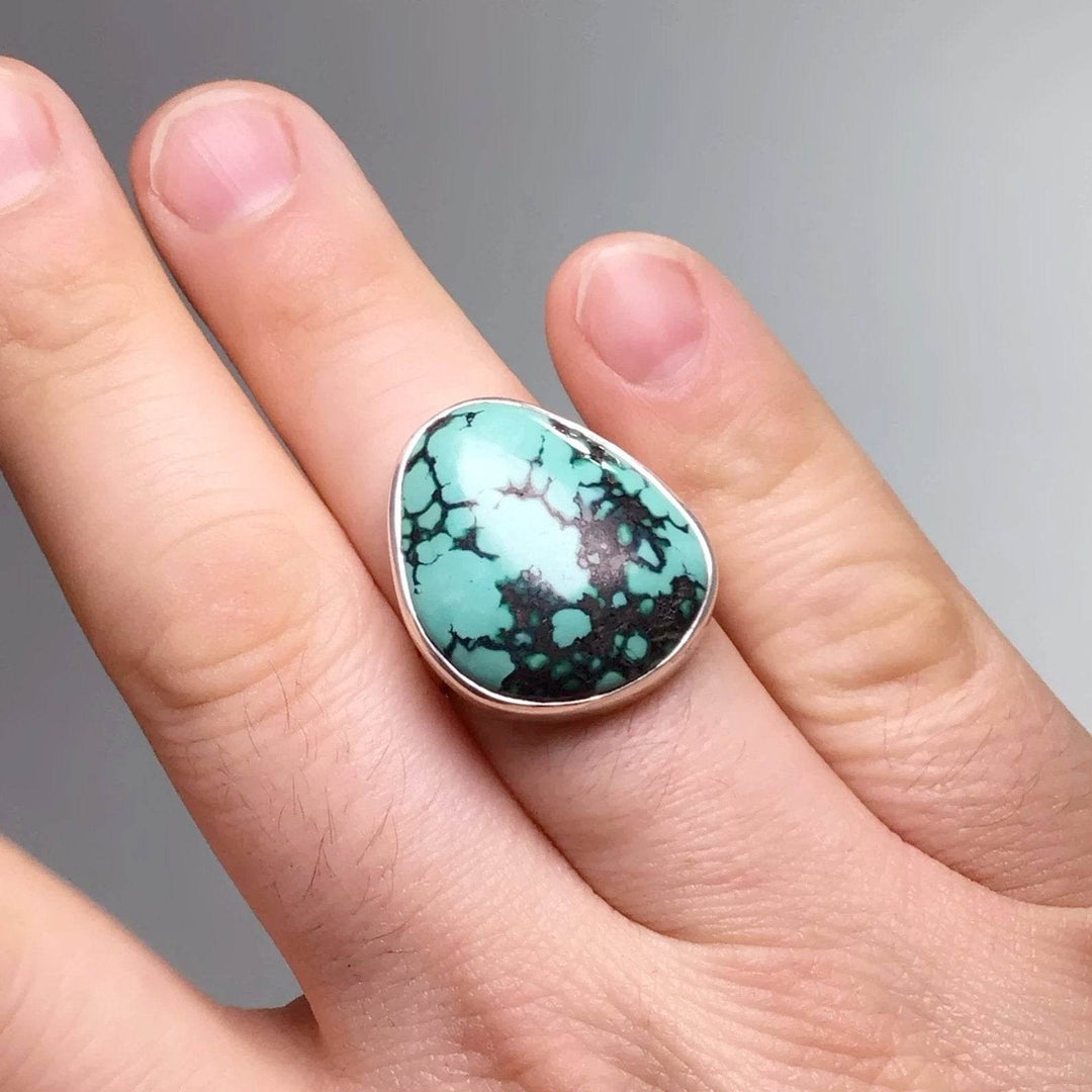Tibetan Turquoise Ring - Rocks and Gems Canada