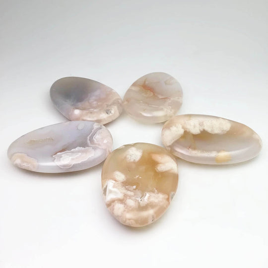 Worry Stone - Flower Agate - Rocks and Gems Canada