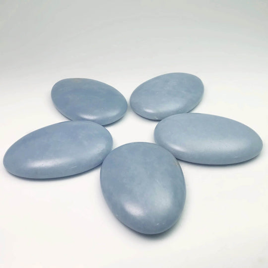 Worry Stone - Angelite - Rocks and Gems Canada